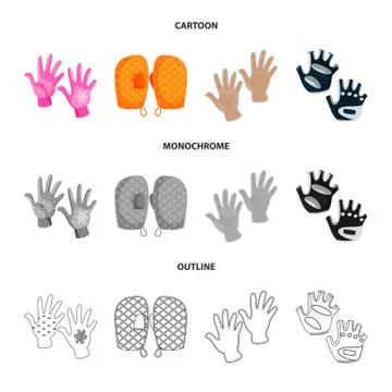 Vector design of silhouette and safety icon. Collection of silhouette and Stock Illustration