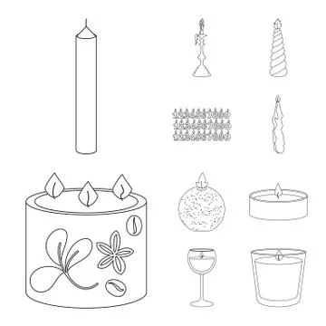 Vector design of source and ceremony icon. Set of source and fire stock symbol 스톡 일러스트
