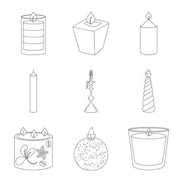 Vector design of source and ceremony symbol. Set of source and fire vector icon 스톡 일러스트