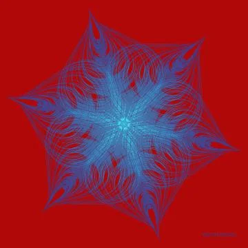 Vector design star background. Round wave modern abstract element Illustrazione stock