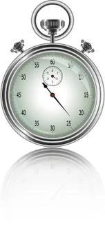 Vector design of stopwatch 스톡 일러스트