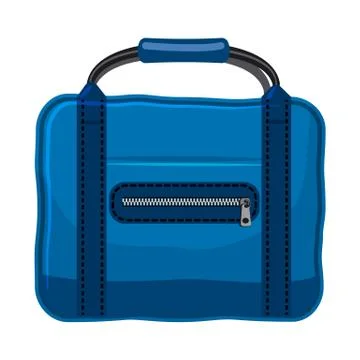 Vector design of suitcase and baggage symbol. Set of suitcase and journey stock Stock Illustration