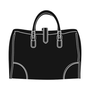 Vector design of suitcase and baggage icon. Set of suitcase and journey vector Stock Illustration