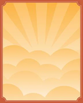 Vector design of a sunset sky background Stockillustratie