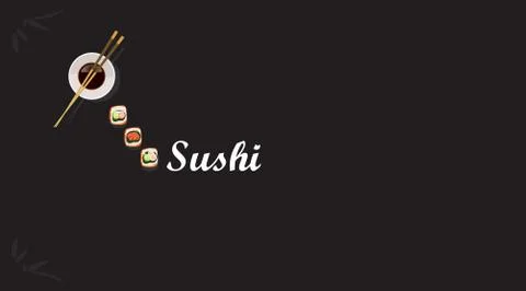 Vector design of the sushi menu restaurant Stock Illustration