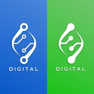 Vector design of technology shell lines. Minimalist style, flat, and simple. Stock Illustration