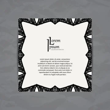Vector design template. Business card with star element. Hipster style. Stock Illustration