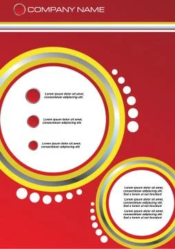 Vector design template of business letterhead Stock Illustration