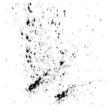 Vector design template ink splashes elements. Ink spray isolated on white bac Stock Illustration