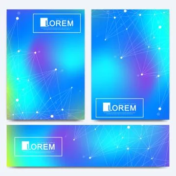 Vector design template in trendy vibrant gradient colors with abstract fluid 스톡 일러스트