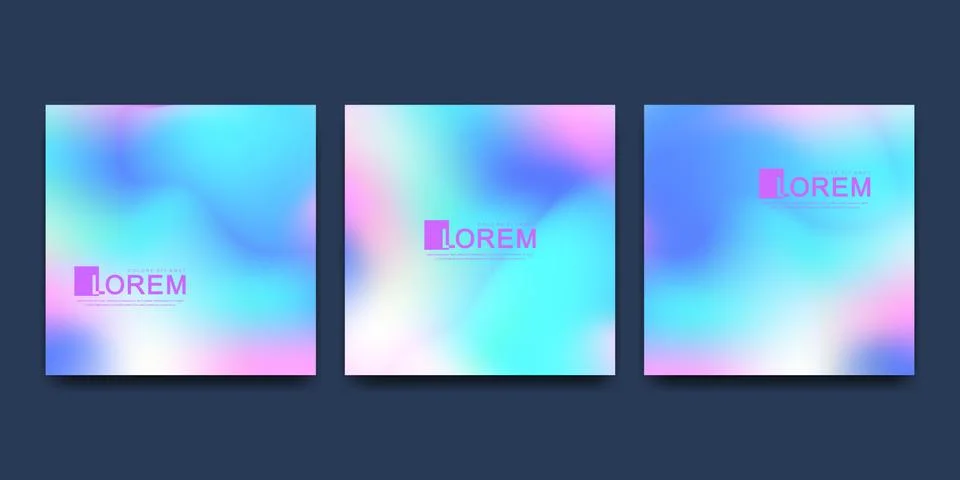 Vector design template in trendy vibrant gradient colors with abstract fluid 스톡 일러스트