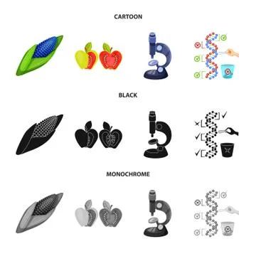 Vector design of test and synthetic icon. Set of test and laboratory vector icon Illustrazione stock