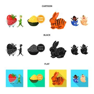 Vector design of test and synthetic logo. Collection of test and laboratory Stock Illustration