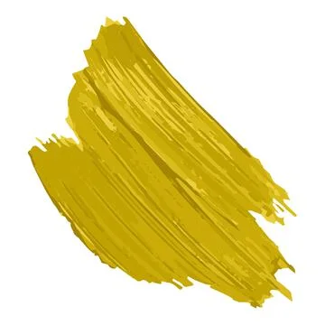 Vector design texture of acrylic paint with a golden brush stroke. Artistic d Stock Illustration