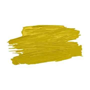 Vector design texture of acrylic paint with a golden brush stroke. Artistic d Stock Illustration