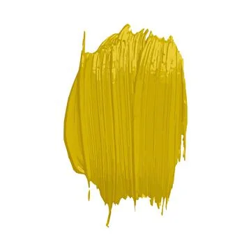 Vector design texture of acrylic paint with a golden brush stroke. Artistic d Stock Illustration