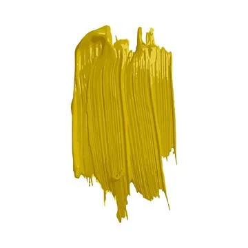 Vector design texture of acrylic paint with a golden brush stroke. Artistic d Stock Illustration