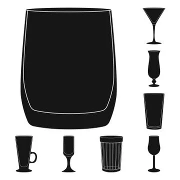 Vector design of texture and volume sign. Collection of texture and container Illustrazione stock