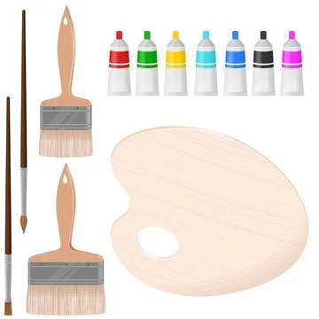 Vector design of tool for painting 스톡 일러스트