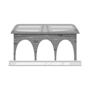 Vector design of train and station logo. Collection of train and ticket vector Stock Illustration