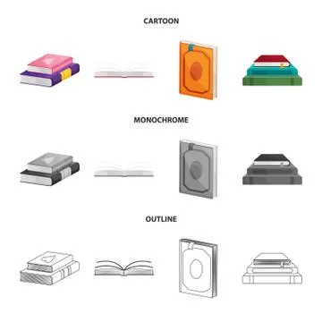 Vector design of training and cover logo. Collection of training and bookstore イラスト素材