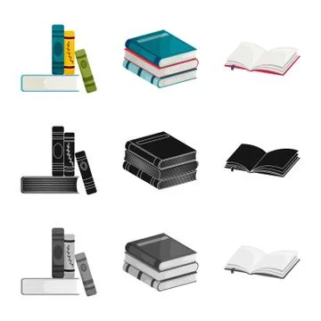 Vector design of training and cover logo. Collection of training and bookstore Stockillustratie