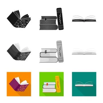 Vector design of training and cover logo. Collection of training and bookstore 스톡 일러스트