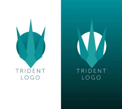 Vector design of trident and poseidon sign. Set of trident and sea vector icon Illustrazione stock