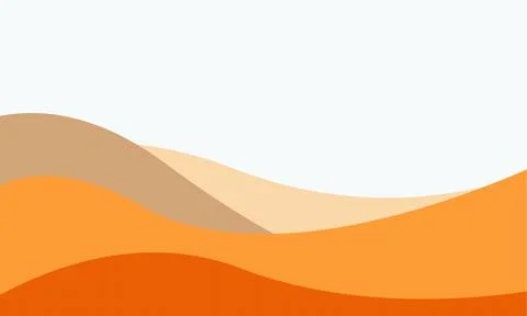 Vector design with waves in orange shades and white copy space Ilustración de archivo