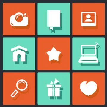 Vector design for web and mobile Stock Illustration