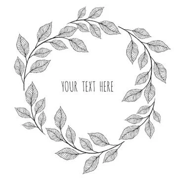 Vector designer elements set collection of greeng leaves herbs Stock Illustration