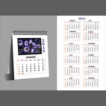 Vector desk calendar Stock Illustration