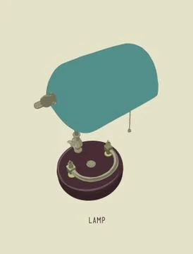 Vector desk lamp Stock Illustration