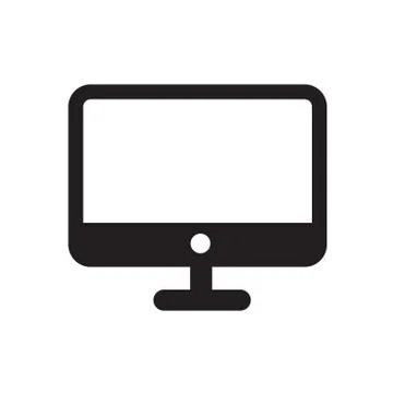 Vector Desktop Computer Icon Stock Illustration