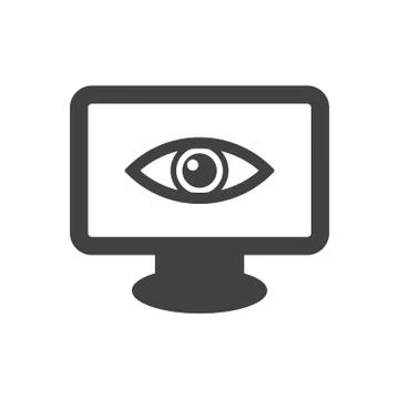 Vector Desktop Computer Icon Stock Illustration