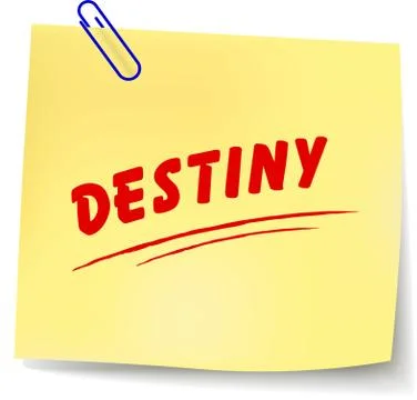 Vector destiny message Stock Illustration