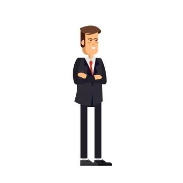Vector detailed character office Illustrazione stock