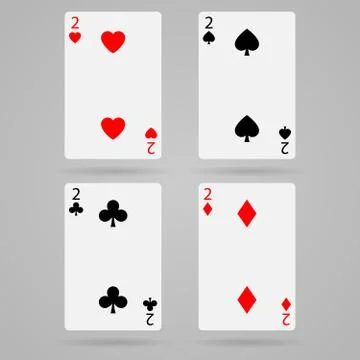 Vector deuce card Stock Illustration