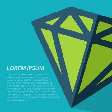 Vector diamond icon. Eps10 Stock Illustration