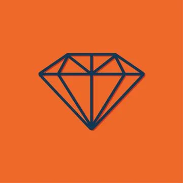 Vector diamond icon Stock Illustration