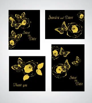 Vector different cards Stock Illustration