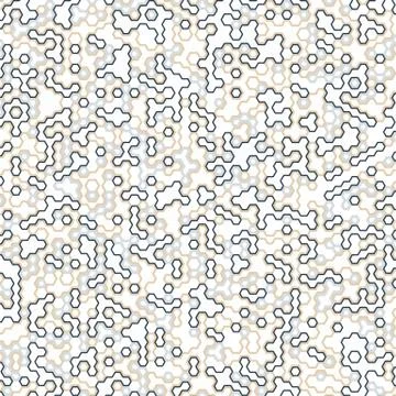 Vector digital background of hexagons Stock Illustration