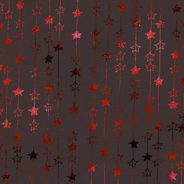 Vector digital background with imitation red foil. Metallic texture. Stock Illustration
