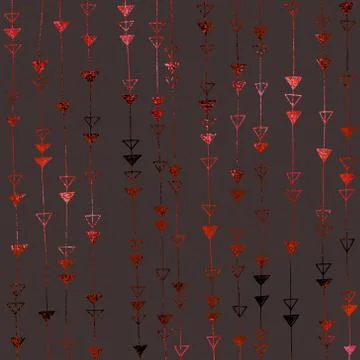 Vector digital background with imitation red foil. Metallic texture. Stock Illustration