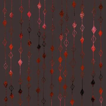 Vector digital background with imitation red foil. Metallic texture. Stock Illustration