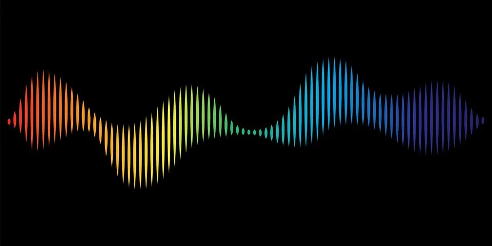 Vector Digital EQ Music Equalizer. Sound Wave Design Element. Speaking Sound  스톡 일러스트