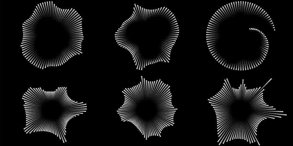 Vector Digital EQ Music Equalizer. Sound Wave Design Element. Speaking Sound 스톡 일러스트