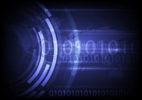 Vector digital global technology, abstract background Stock Illustration