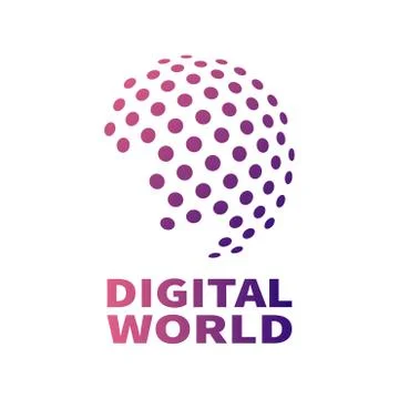 Vector digital global technology concept 스톡 일러스트