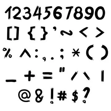 Vector of digital number Stock Illustration